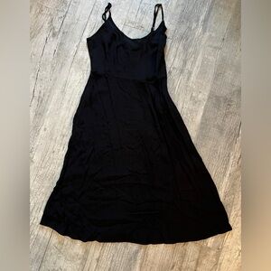 Elegant Black Mini Women's Dress with adjustable straps Sz M LIKE NEW